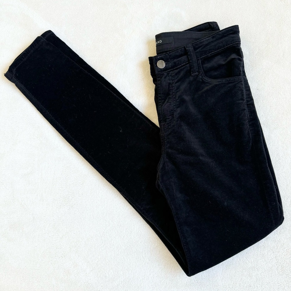 J Brand Maria High Rise Luxe Velveteen Jean View 2